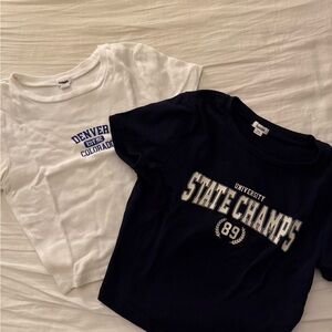 University State Champs T-Shirt Set - White & Black